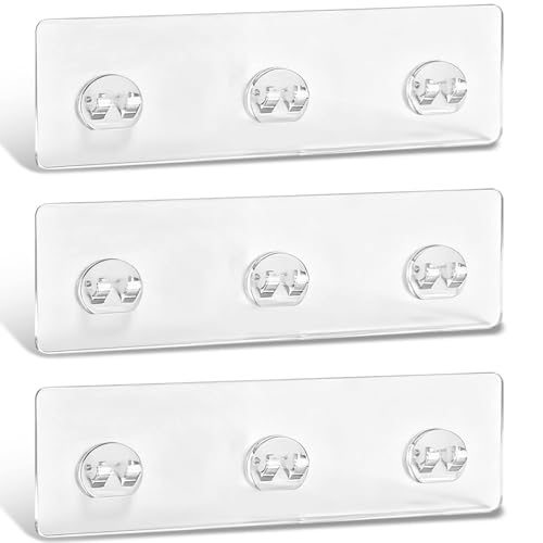 TARANEM 3-Pack Waterproof Shower Caddy Adhesive Strips - Holds 45 lbs, No Drill Bathroom & Kitchen Storage
