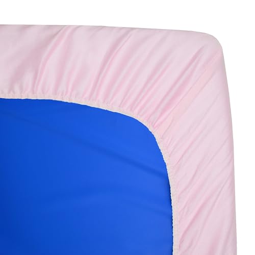American Baby Company Fitted Nap Mat Sheet, 24" x 48" x 4", Pink (2 Pack)