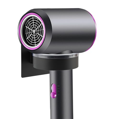 Wall Mounted Hair Dryer Holder - Self-Adhesive Stainless Steel Organizer