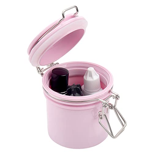 Beaupretty Pink Lash Glue Storage Tank Leak-Proof Container for Lash Extensions - 1pc
