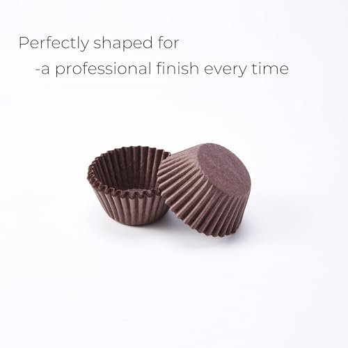 No. 4 Brigadeiro Paper Cups - 1 Inch Mini Baking Liners, 1000 Pack