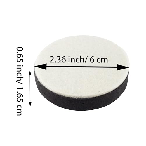 AUXBC 2.36-Inch Self-Adhesive Furniture Risers - 0.65-Inch Height, 4-Pack