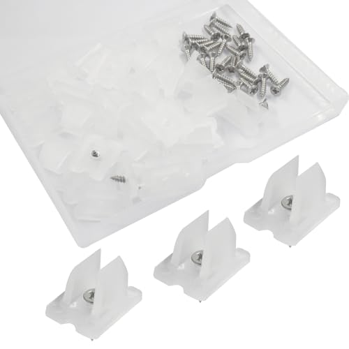 30 Pack LED Strip Mounting Clips for 5-6mm Neon Rope - Waterproof