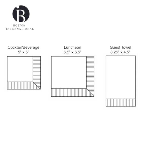 IHR Ideal Home Range 3-Ply Cocktail Napkins, 20-Count, Blue Shells