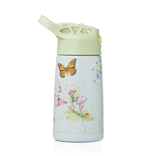 Lenox 895741 Butterfly Meadow Light Blue Stainless Steel Kids Water Bottle