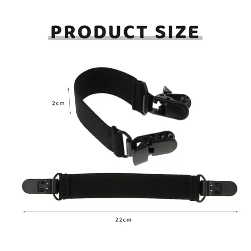 4 Pack Adjustable Elastic Stirrups for Riding Pants & Cowboy Boots