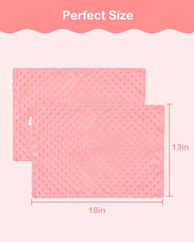 ALVABABY Toddler Pillowcase 2-Pack | Soft Bean Velvet Covers