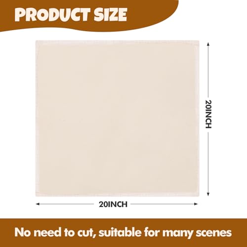FUMILE 15-Pack Reusable Organic Cotton Cheesecloth, 20x20 Inch Straining Cloth