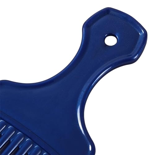 Sluswallow Blue Hair Pick and Barber Comb for Curly Hair Styling