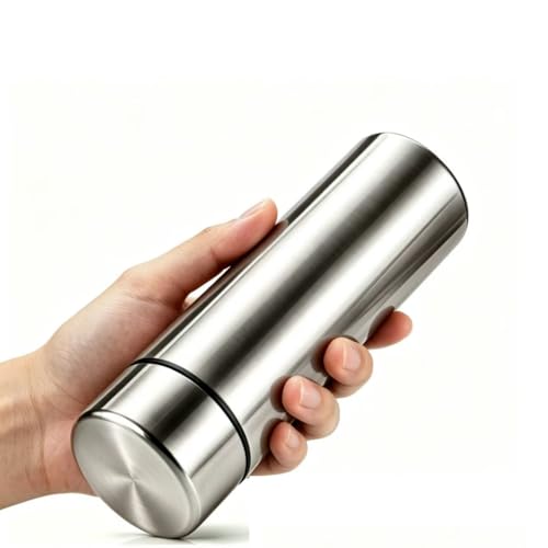 Silver Mini Stainless Steel Insulated Water Bottle - 5 oz Leak Proof Flask