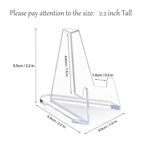 30 Pack Acrylic Card Display Stands for Sports Trading Cards
