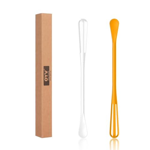 OYV 2-In-1 Mini Whisk and Spoon Set, 8.5-Inch, BPA-Free