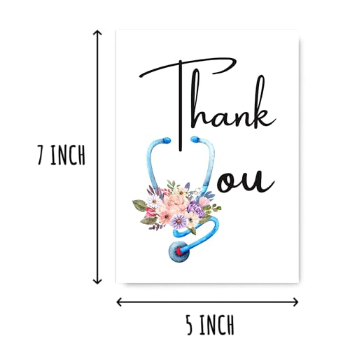 Thank You Card for Nurses and Doctors - 5x7 Premium Card