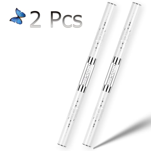 Ycyan 2Pcs Dual-Ended Hard Gel Nail Brushes & Liner Brush Set