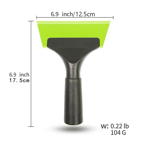 LEKAYIHU Green 2-Pack Small Silicone Car & Home Window Squeegee, Bathroom Mirror Scraper