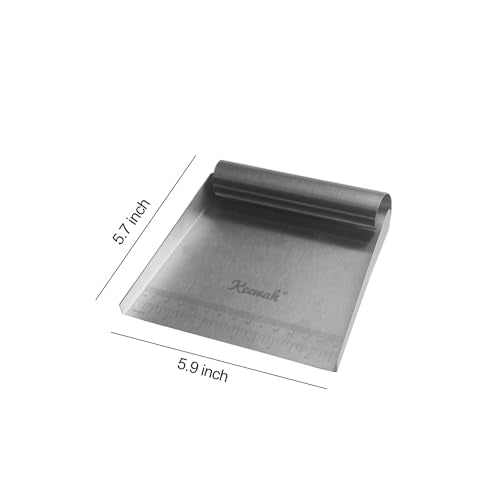 Keewah Stainless Steel Food Scoop - 5.9 x 5.7 Inch