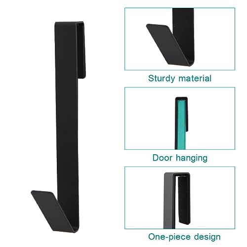 7 Inch Stainless Steel Shower Door Hooks - No Drill Towel Hooks, 4 Pack