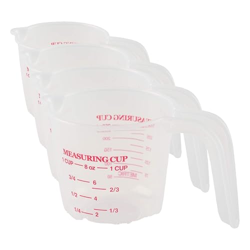 Norpro Multicolored Plastic Measuring Cups - Pack of 4
