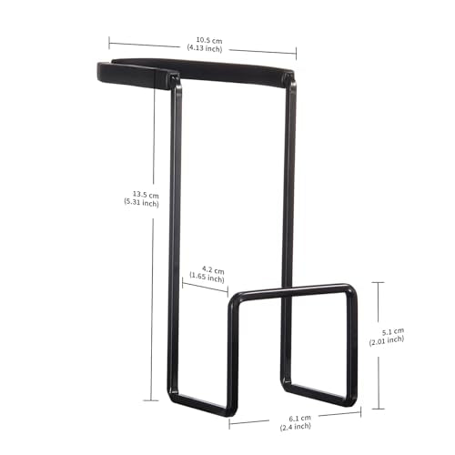 Large Black Kitchen Sink Sponge Holder - Space-Saving Organizer