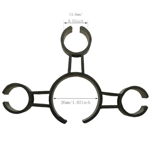 6PCS Champagne Candle Holder Clips - Triple Sparkler Holders