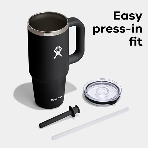 Hydro Flask 32 oz Large Press-in Tumbler with Clear Straw Lid