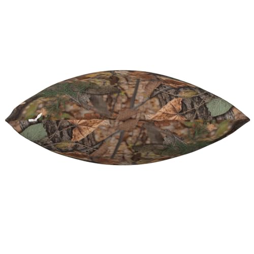 Forest Camouflage Plush Throw Pillow Cover - Style 17
