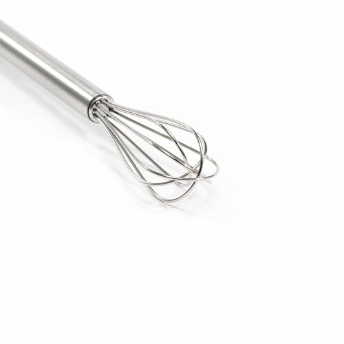 9-Inch Stainless Steel Mini Whisk - Hand Mixer for Baking & Cooking