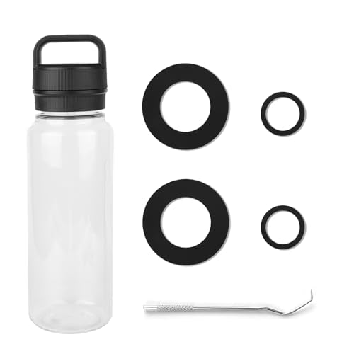 4PCS Gasket Replacement for YETI Yonder 20/25/34/50 oz Water Bottle, Silicone Sealing Ring Gaskets Seal Parts Leak-Proof Tumbler Lid O Ring Replacement BPA Free