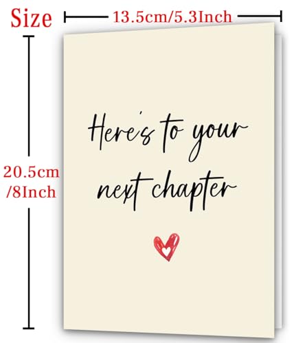 Bestmelo BT-072 Congratulations Card for New Beginnings - Farewell, Retirement, and Good Luck Gifts