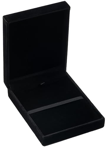 COWFEX Single Medal Display Box - Premium Black Velvet Organizer Case