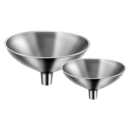 Serinar Mini Stainless Steel Funnel Set - 2 Piece for Kitchen & Flask