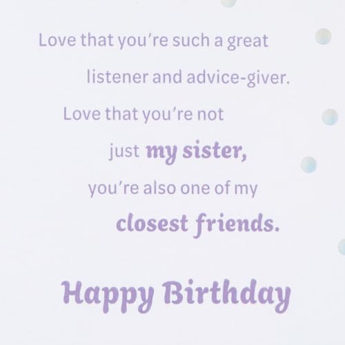 Hallmark Birthday Card for Sister - Love You, Sis! Sentiment