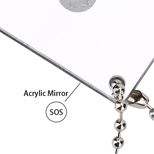 4 PCS Signal Mirror Survival, Camping Mirror Outdoor Multifunctional Signal Emergency Mirror Reflective Mirror Survival Help Signal Mirror Rescue Mirrors for Hiking Camping Backpacking Marine Signal