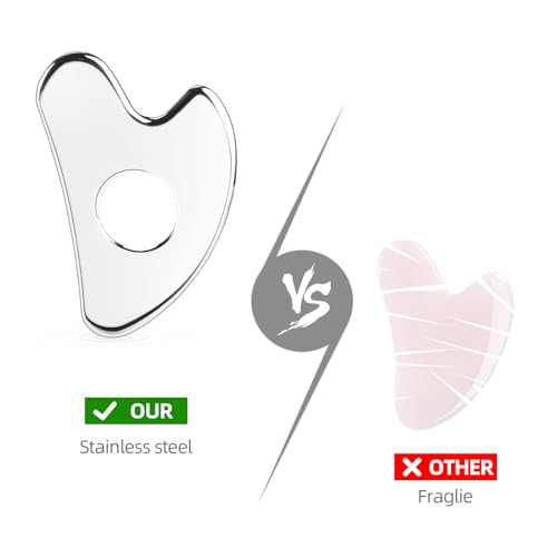 BTYMS Stainless Steel Gua Sha Facial Tool for Skin Care & Massage