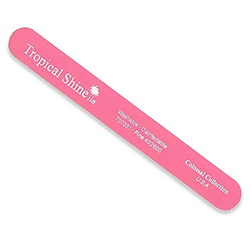 Tropical Shine Extra Fine Pink Nail File 400-600 Grit