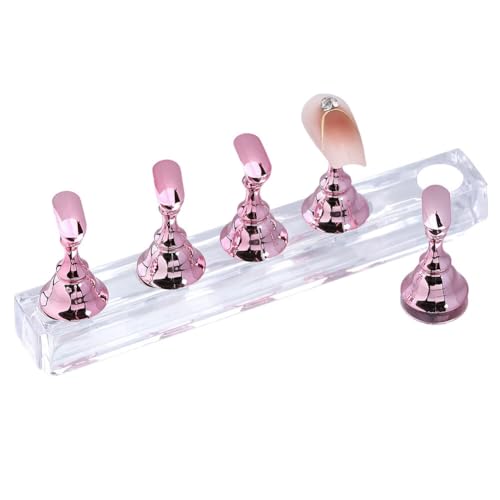 EUBUY Magnetic Nail Art Tip Holder & Display Stand Set for Salon and DIY