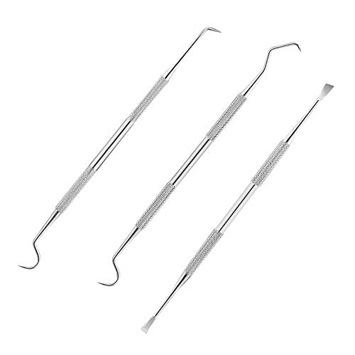 3-Piece Stainless Steel Dental Pick & Tartar Remover Kit