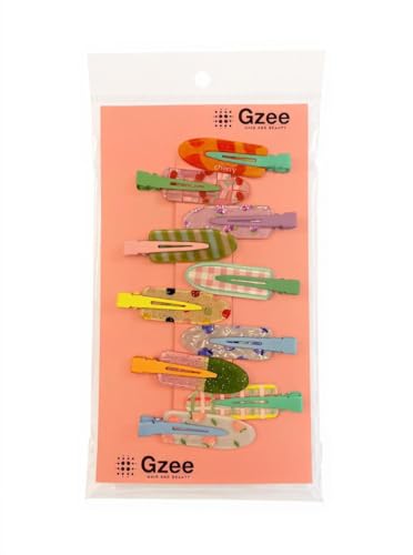 GZEE Multi-Pattern No-Crease Hair Clips Decorative Barrettes 10 Pack