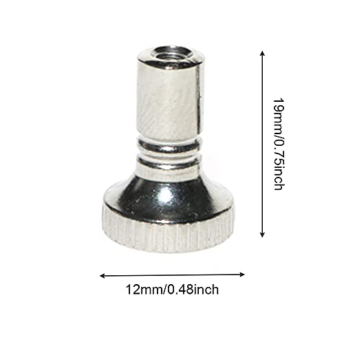 Silver Metal Replacement Light Lamp Switch Knobs - 2-Pack