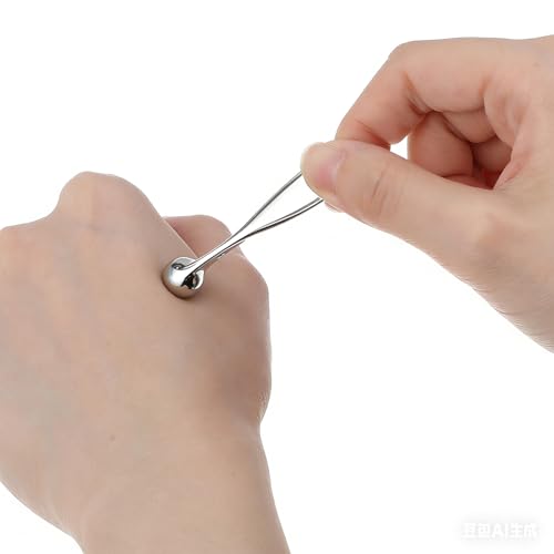 Ymapinc 4-Pack Metal Eye Cream Applicator Tool, Dual Head Facial Roller