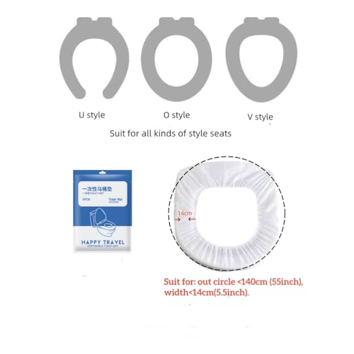 GAOGAO Disposable Toilet Seat Covers - 11 Pack Waterproof Travel Hygiene