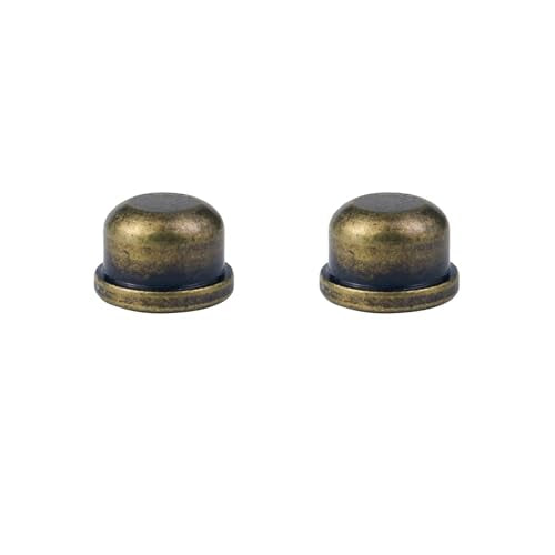 Solid Bronze Lamp Finial Caps - 2 Pack for Standard Harps