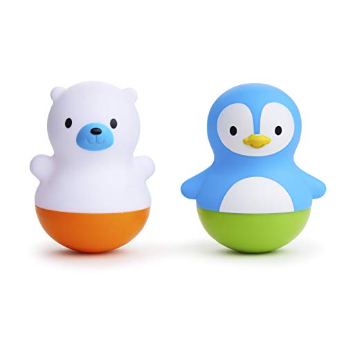 Munchkin Bath Bobbers Polar Bear & Penguin 2-Pack Baby Bath Toy