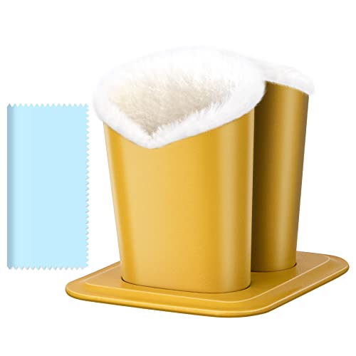 bvya Double Eye Glass Holder Stand with Plush Lining - Candy Color