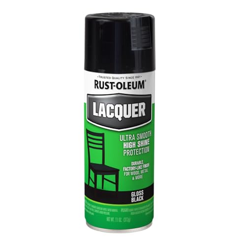 Rust-Oleum Specialty Lacquer Spray Paint, Gloss Black, 11 oz
