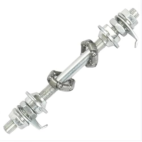 4.92 inch Silver Bike Front Axle Bearings, Simple Installation, High Strength, Lightweight, Replacement Wheel Hub Axle, General Purpose Bicycle Accessories