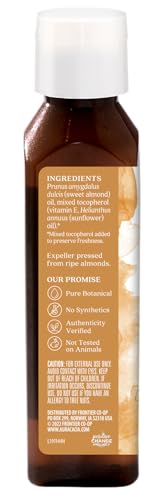 Aura Cacia Sweet Almond Skin Care Oil - 4 oz Nourishing Body & Face Moisturizer