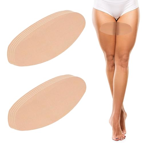 2025 New Transparent Anti-Friction Thigh Patches for Women, 12 Pack Invisible Inner Thigh Guards, Chafing Prevention Waterproof, Sweatproof & Breathable for Comfortable Movement Yellow