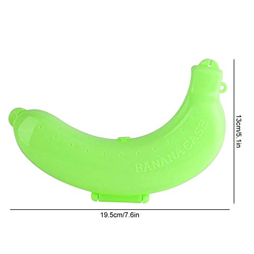 Portable Banana Protector Box - Lightweight Plastic Storage Case for Travel