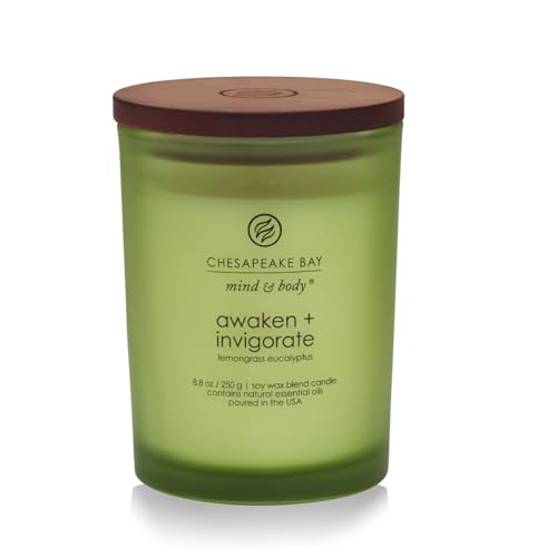 Chesapeake Bay Candle Awaken + Invigorate 8.8oz Scented Candle - Lemongrass Eucalyptus
